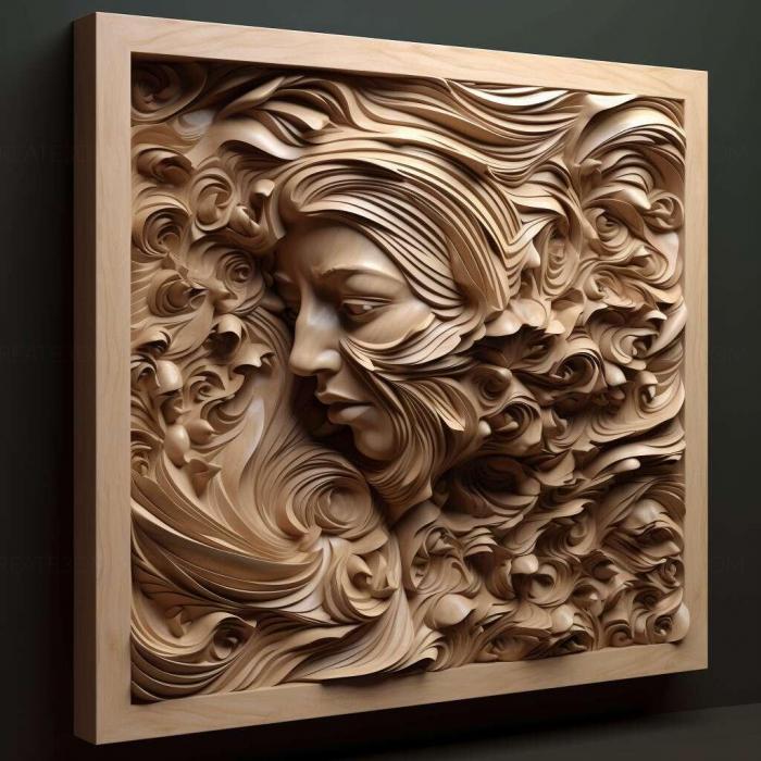 نموذج ثلاثي الأبعاد لآلة CNC 3D Art 